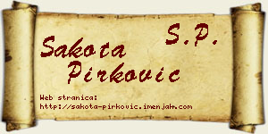 Šakota Pirković vizit kartica
